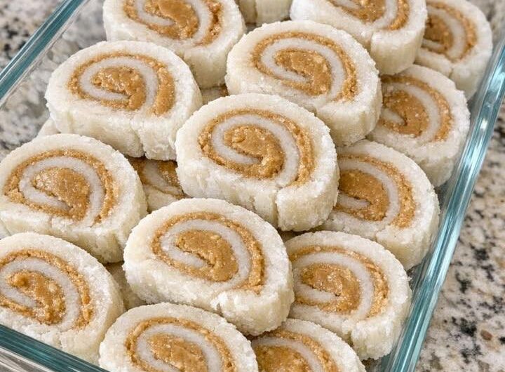 Nana Clara’s Coconut Peanut Butter Pinwheels