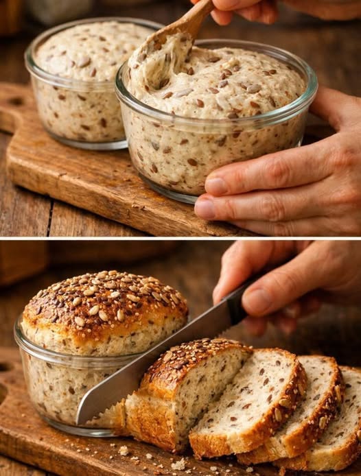 Seeded Bread in a Jar