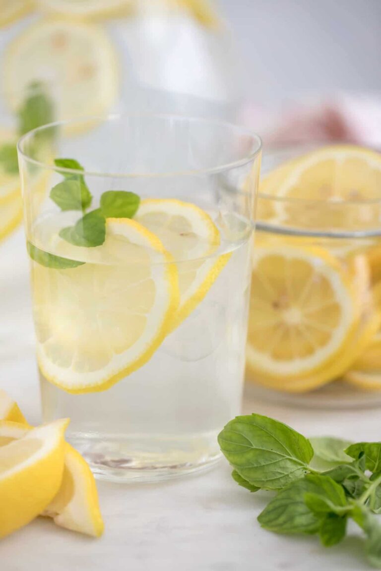 lemon-infused water